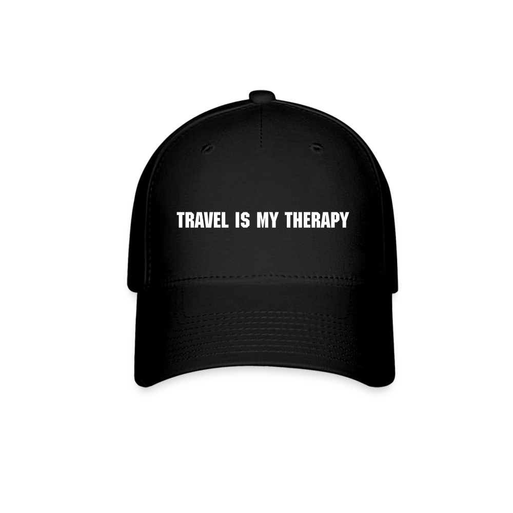 Travel is my therapy flexible travel cap