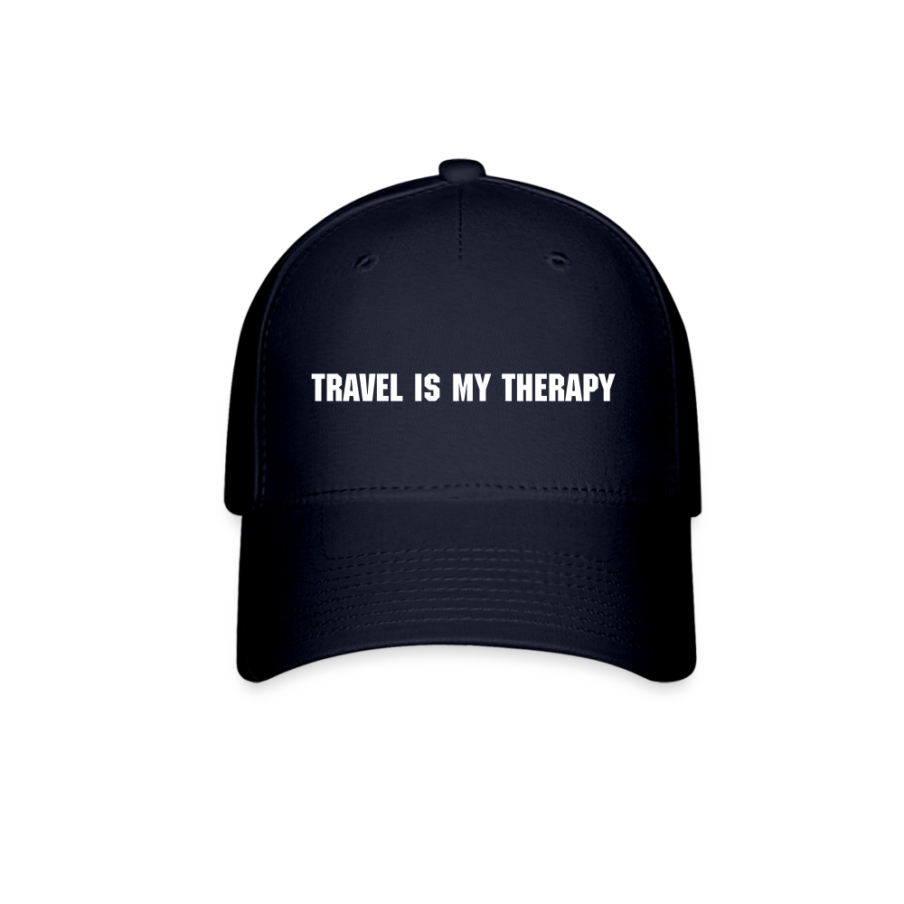 Travel is my therapy flexible travel cap