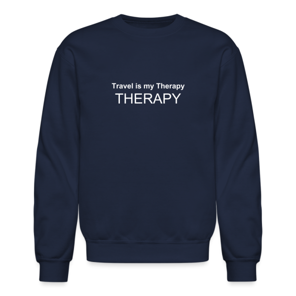 Travel is my therapy unisex sweatshirt