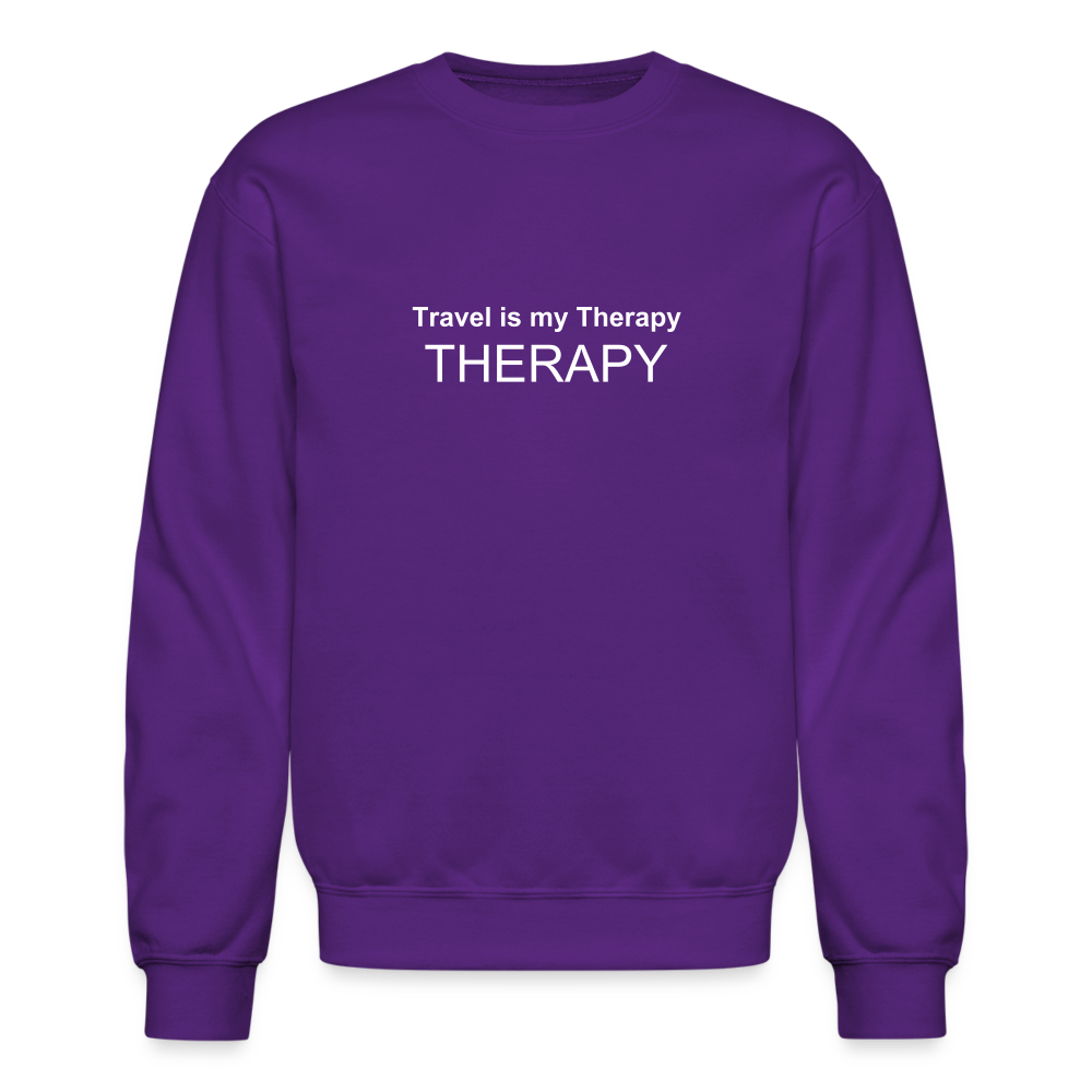 Travel is my therapy unisex sweatshirt