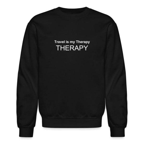 Travel is my therapy unisex sweatshirt