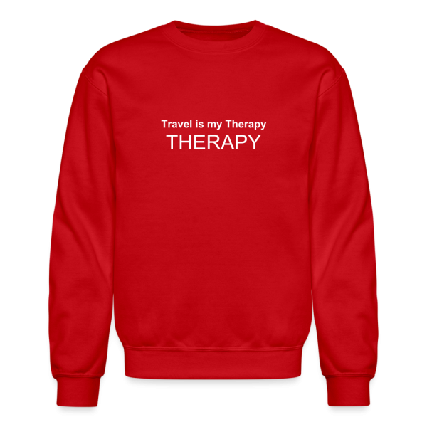 Travel is my therapy unisex sweatshirt