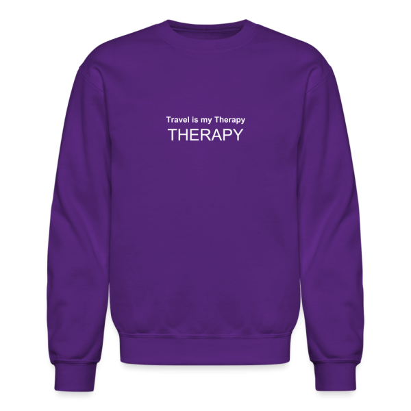 Travel is my therapy unisex sweatshirt