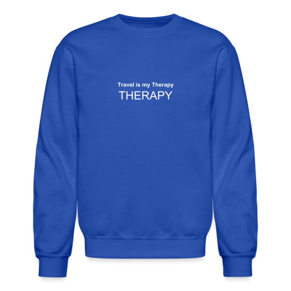 Travel is my therapy unisex sweatshirt