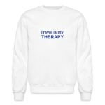 Travel is my therapy mens sweatshirt
