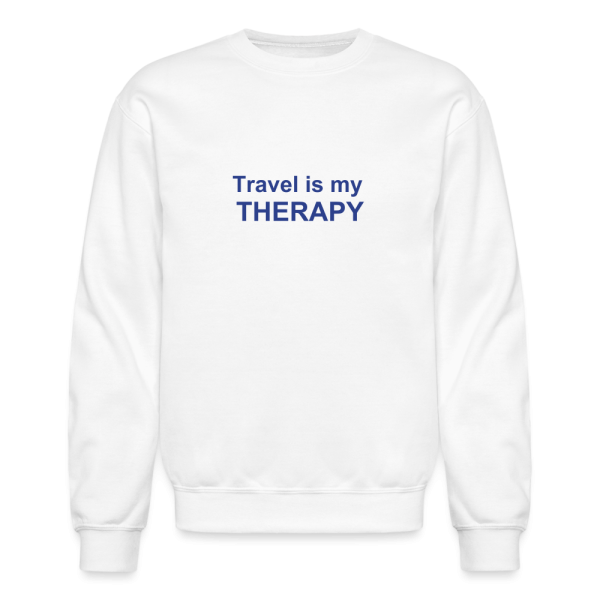 Travel is my therapy mens sweatshirt