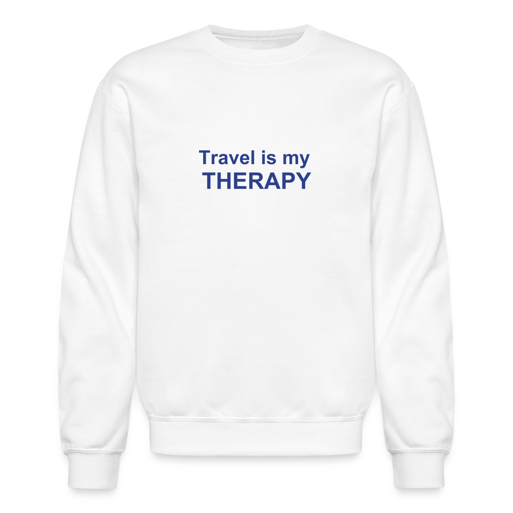 Travel is my therapy mens sweatshirt