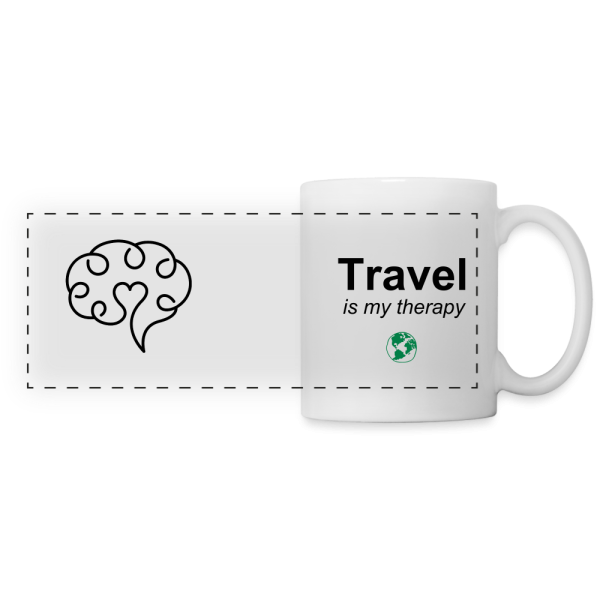 Travel is my therapy mug