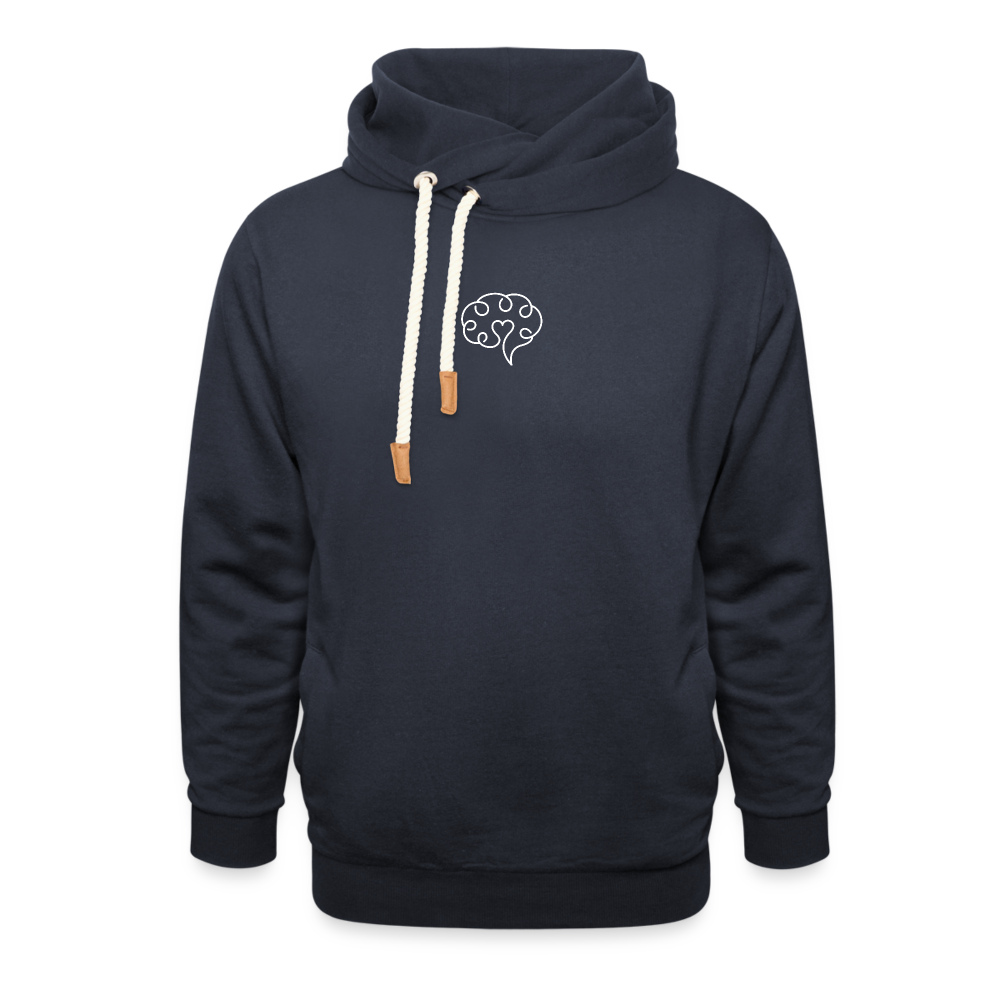 Travel is my Therapy on back- Collar Hoodie