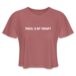 Travel is my Therapy Cropped T-Shirt