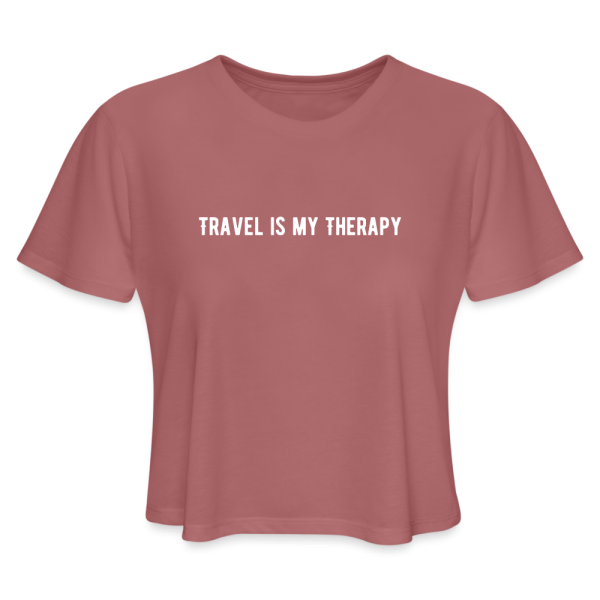 Travel is my Therapy Cropped T-Shirt